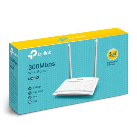 TP-LINK | Router | TL-WR820N | 802.11n | 300 Mbit/s | 10/100 Mbit/s | Ethernet LAN (RJ-45) ports 2 | Mesh Support No | MU-MiMO Y - 5